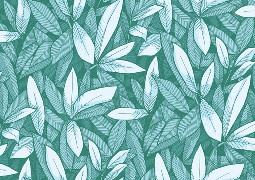Reveal Tapet Jungle - Grönblå