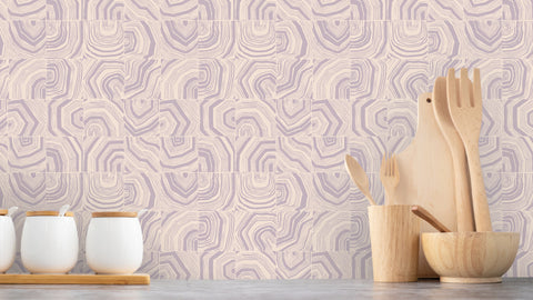 Reveal Tapet Agate Tiles - Lilac