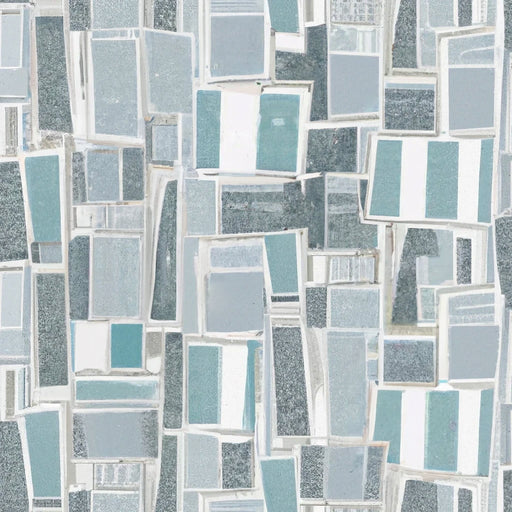 Reveal Tapet Disorder - Aqua Grey