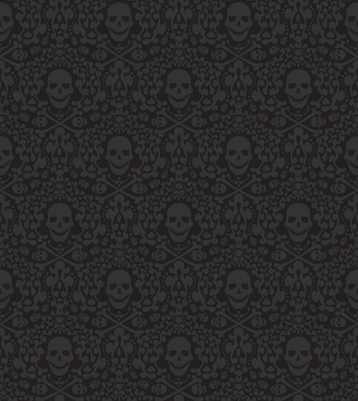 Reveal Tapet Happy Skulls - Svart