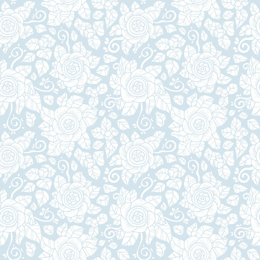 Reveal Tapet Simplex Roses - Blue