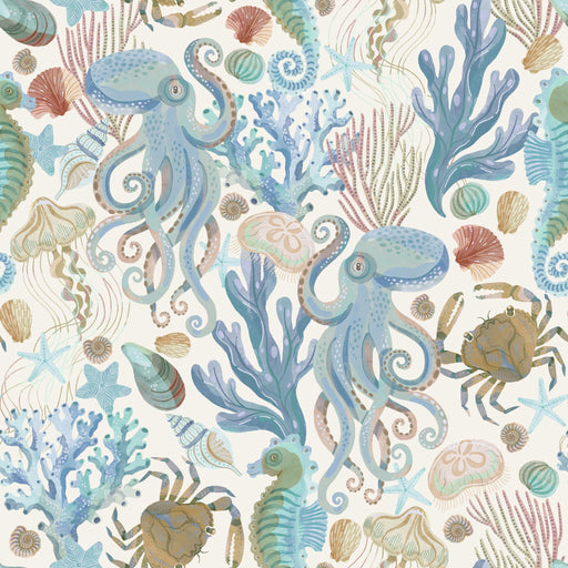 Reveal Tapet Ocean Life - Blue Light