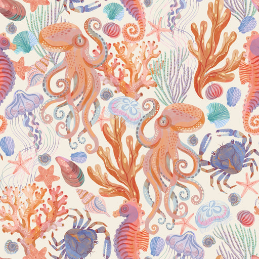 Reveal Tapet Ocean Life - Coral Light