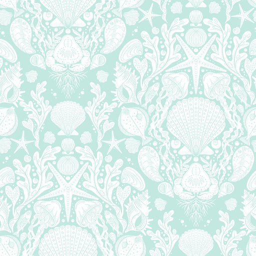 Reveal Tapet Deep Sea Damask - Aqua