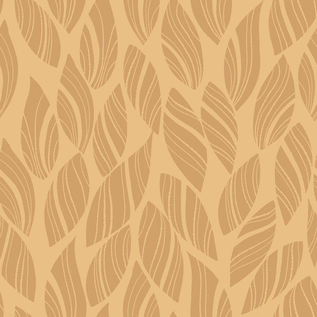 Reveal Tapet Knitted Leaf - Ochre