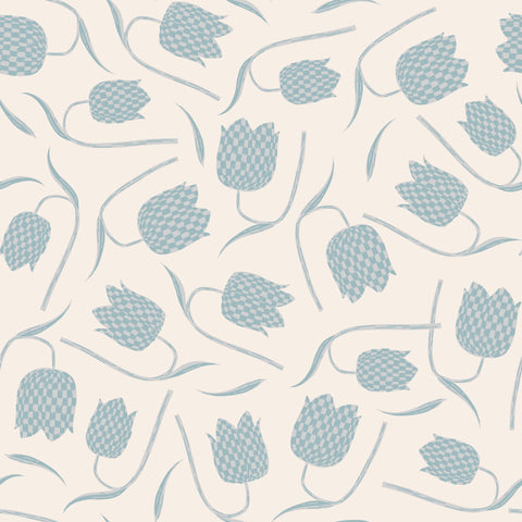 Reveal Tapet Fritillaria - Blå