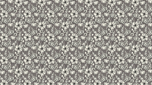 Reveal Tapet Poppy Sketch - Charcoal