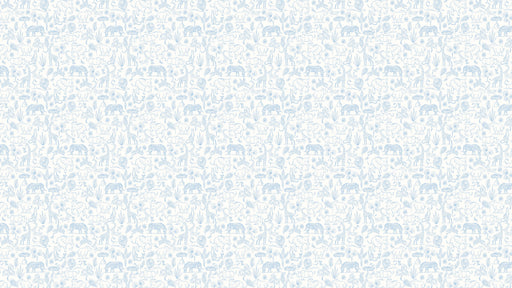 Reveal Tapet Watercolor Safari - Blue on White
