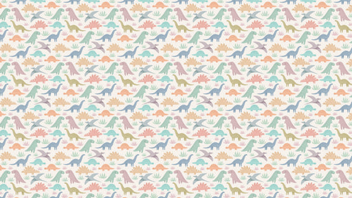 Reveal Tapet Pastel Dinosaurs - Offwhite