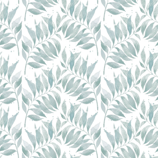 Reveal Tapet Textured Watercolor Palm Leaf - Aqua