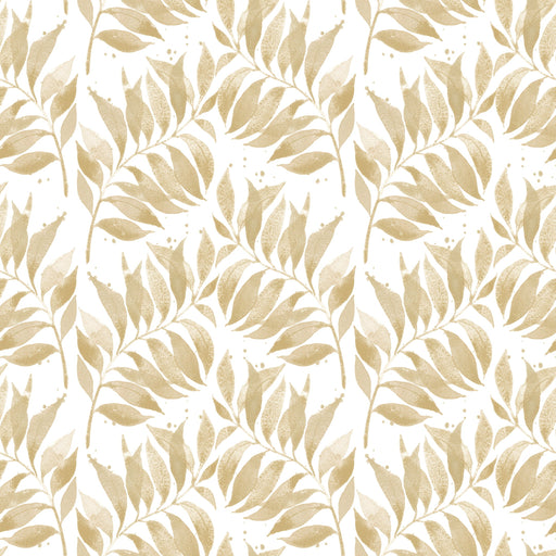 Reveal Tapet Textured Watercolor Palm Leaf -Wheat