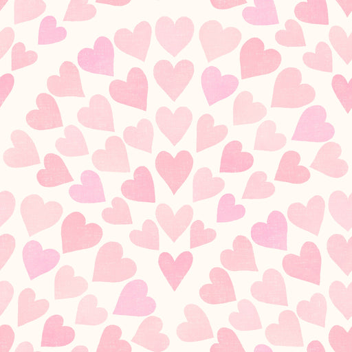 Reveal Tapet Scallop Hearts - Pink