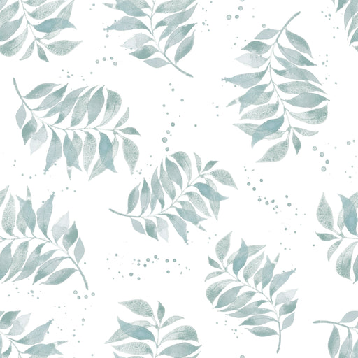 Reveal Tapet Watercolor Palm Toss - Aqua