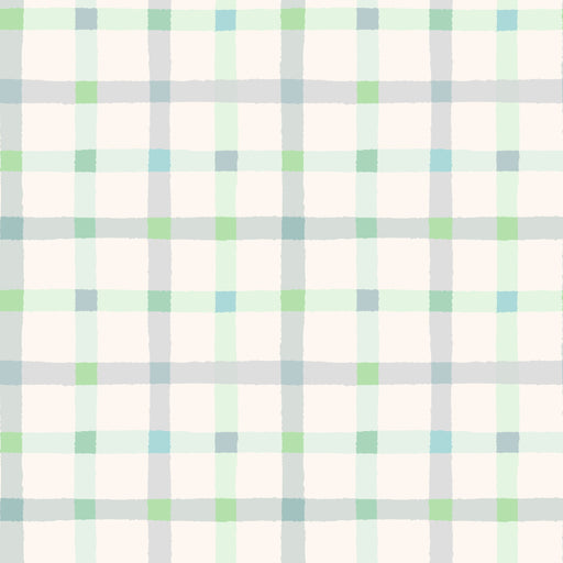 Reveal Tapet Groovy Gingham - Greens