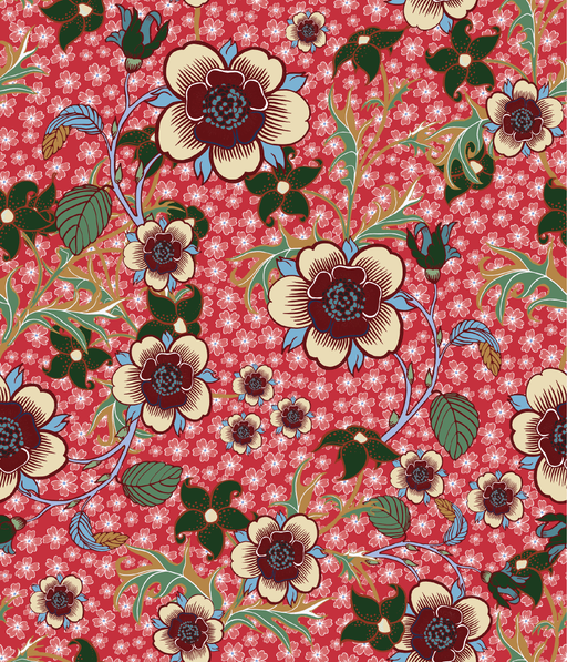 Reveal Tapet Springtime Bloom - Läppröd
