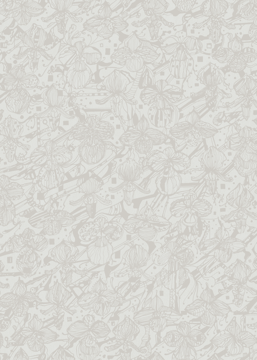 Reveal Tapet Orkidéblomster - Beige