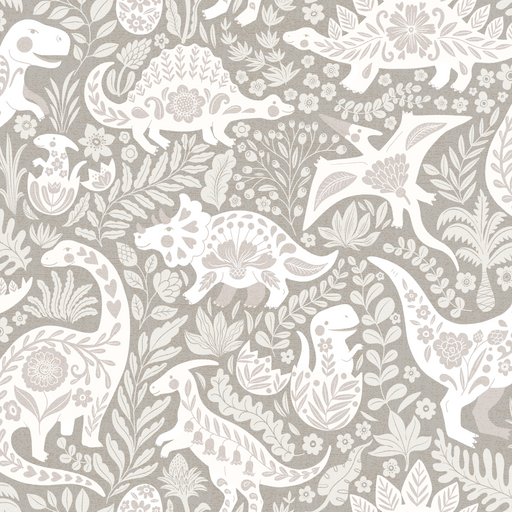 Reveal Tapet Folk Art Dinosaurs  - half d - Rock