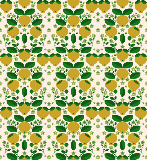 Reveal Tapet Äppelblommor - Gul