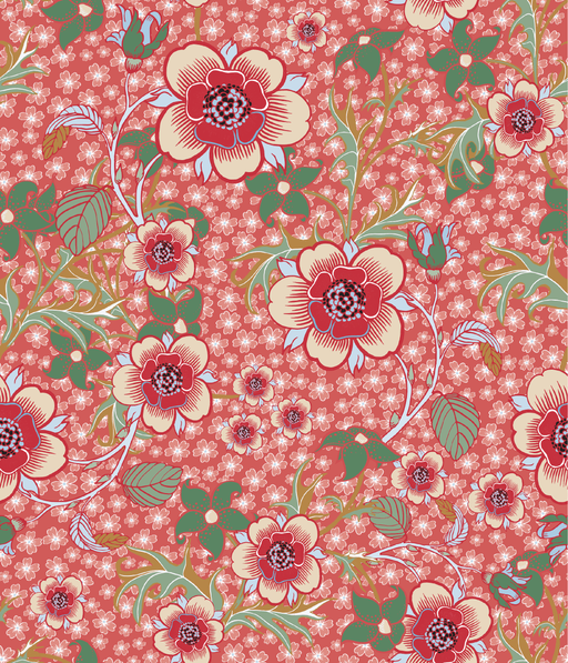 Reveal Tapet Springtime Bloom- Röd