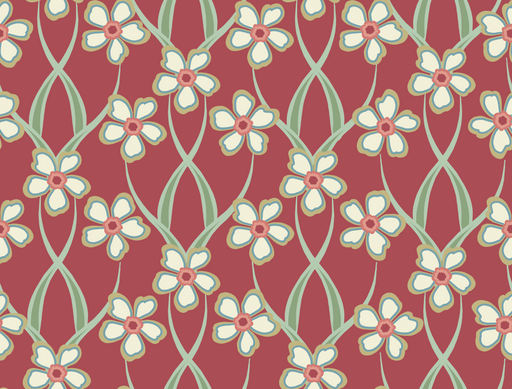 Reveal Tapet Anna Lilly - Röd