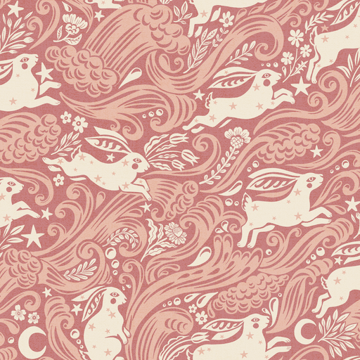 Reveal Tapet Celestial Sea Rabbit - half d - Pink