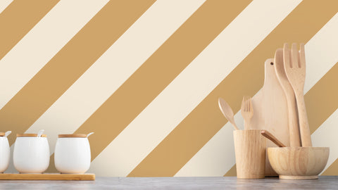 Reveal Tapet Candy Stripe Toffee