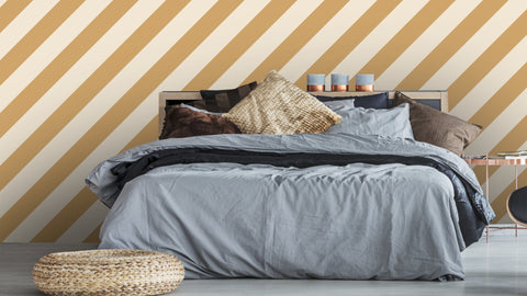 Reveal Tapet Candy Stripe Toffee