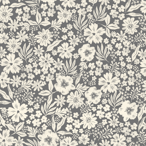 Reveal Tapet Joanie - Half Drop - Charcoal