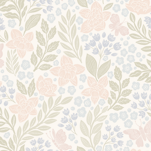 Reveal Tapet Butterfly Garden half drop - Multi