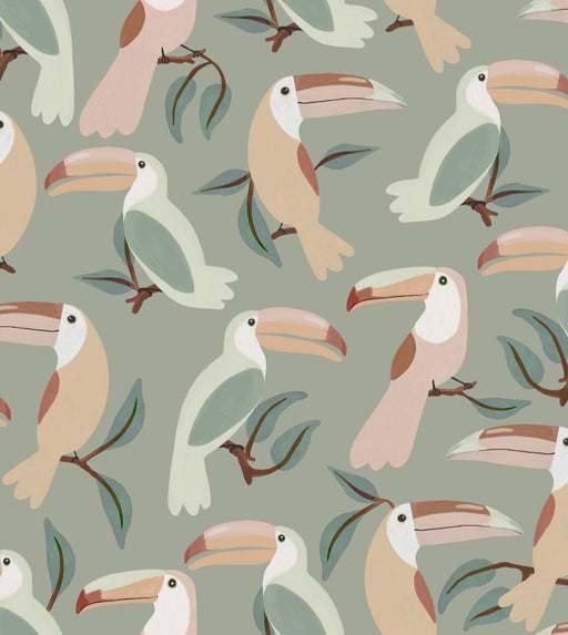 Reveal Tapet Toucans - Green