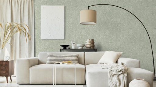 Reveal Tapet Suckulent Flower - Green