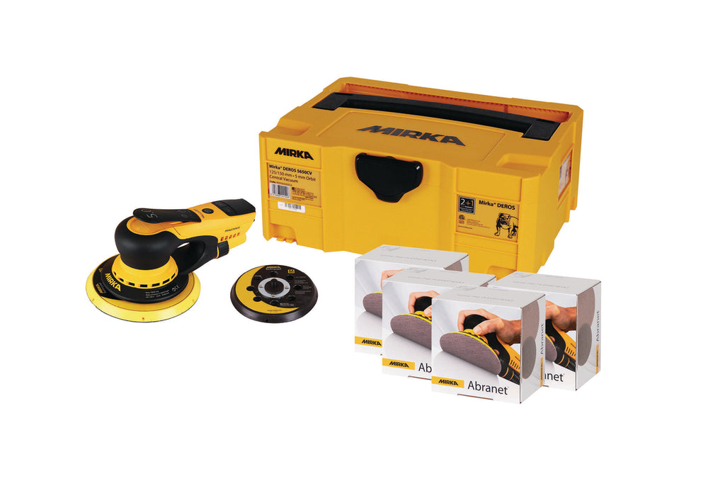 MIRKA DEROS II 5650CV KIT INKL. ABRANET SORT. ABRANET