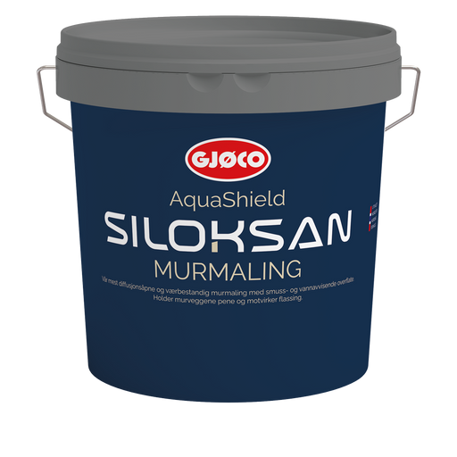 Gjöco Gjøco AquaShield Siloksan Murmaling - Färdig kulör ljusgrå – högkvalitativ produkt för professionell målning oc...