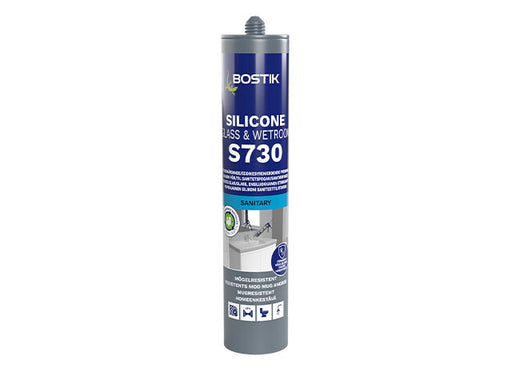 Bostik S730 Silicone Glass & Wetroom - 300ml Flera färger