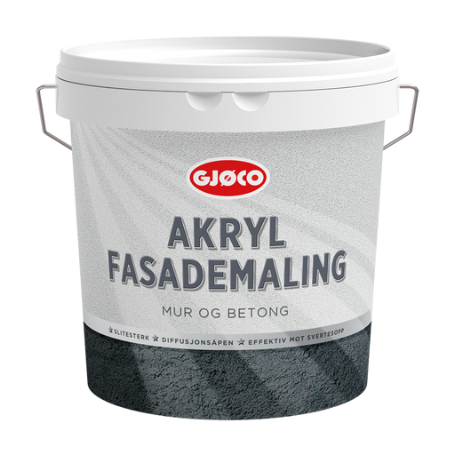 Gjøco Akryl Fasademaling - Baser. Fasadfärg för mur och betong.