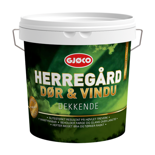 Gjöco Gjøco Herregård Dörr- och Fönster Vit(Bas) – högkvalitativ produkt för professionell målning och underhåll