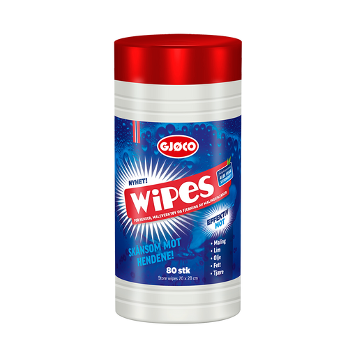 Gjøco Wipes Våtservetter till fläckborttagning.