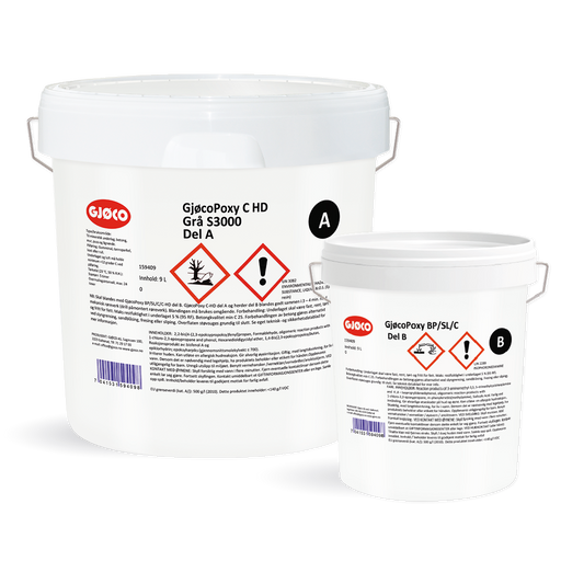 Gjøco Poxy C HD S3000-N Kit inkl. härdare 14,8kg - Extremt god slitstyrka.