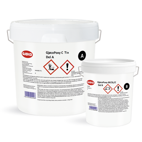 Gjøco Poxy C TIX Kit inklusive härdare 14,8kg VALFRI KULÖR