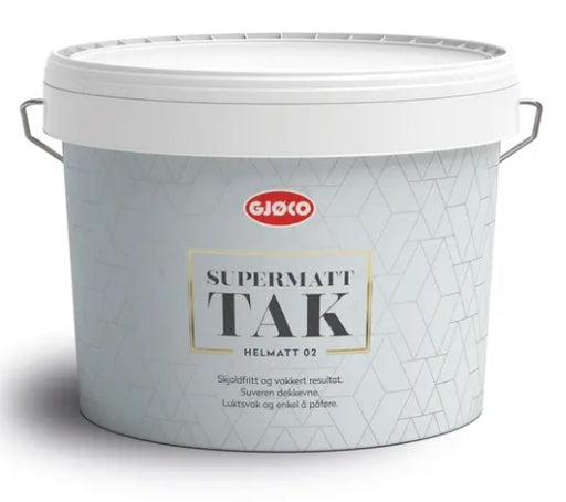 Gjøco Supermatt Tak 02 Vit-Bas