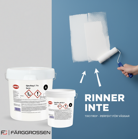 Gjøco Poxy C TIX Kit inklusive härdare - Droppar eller rinner inte