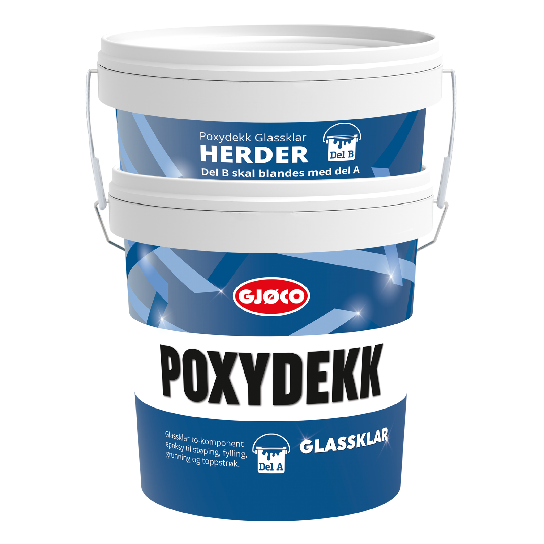 Gjøco Poxydekk (EPV) Glasklar Kit - 3kg