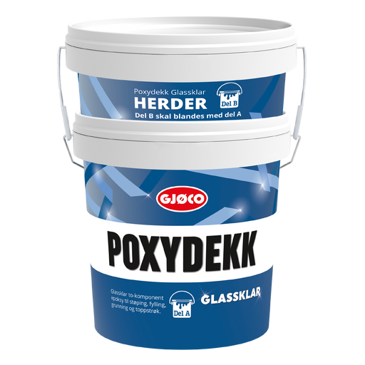 Gjøco Poxydekk (EPV) Glasklar Kit - 3kg