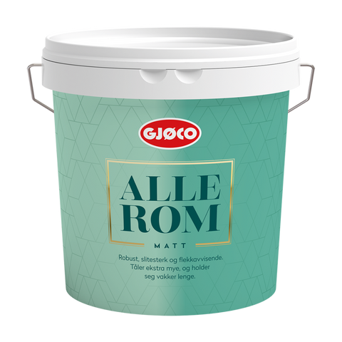 Gjøco Alle Rom 05 Baser - Silkematt, fläckavvisande väggfärg.