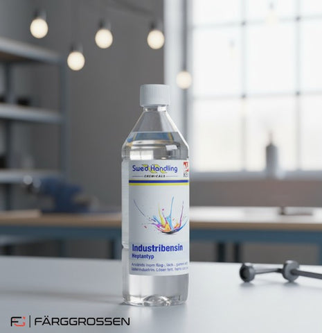 Industribensin, heptantyp i plastflaska