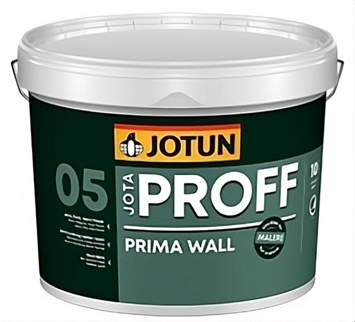 JOTAPROFF PRIMA WALL 05 S0500-N - 10L FÄRDIG KULÖR - BASER Snygg matt finish och god slitstyrka