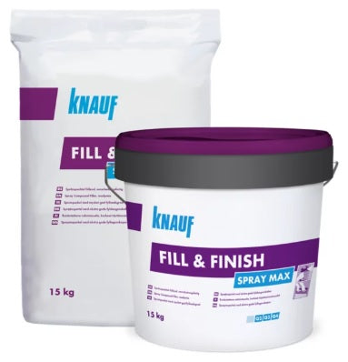 Knauf Fill & Finish Spray Max - 15kg Hink eller säck