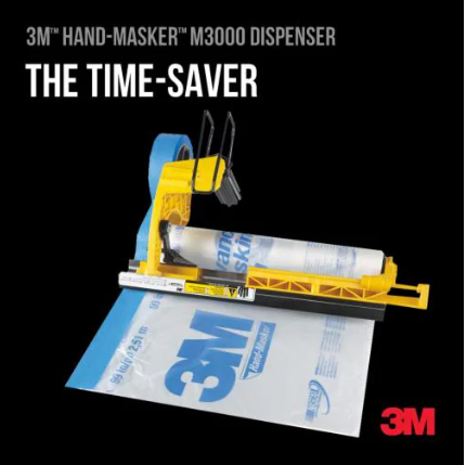 3M™ Hand-Masker™ Förmonterad maskfilm+tekp M3000