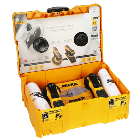 MIRKA DEROS II 650 + DEOS II 663 kit i plastbox