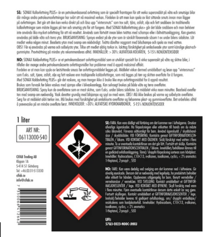 SONAX Kallavfettning Plus - 1L